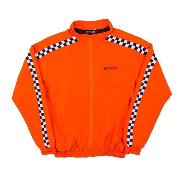 Racer Track Jacket- Orange Size Large - Picture 1 of 3